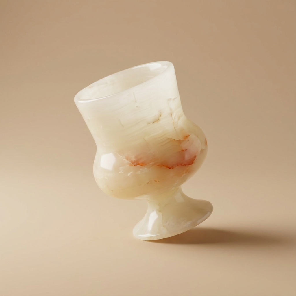 Alabaster Onyx Candle Holder