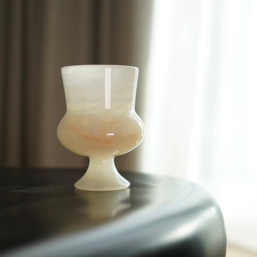 Alabaster Onyx Candle Holder
