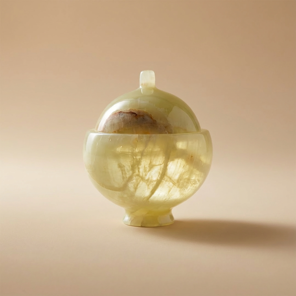 Verdant Onyx Jar With Lid